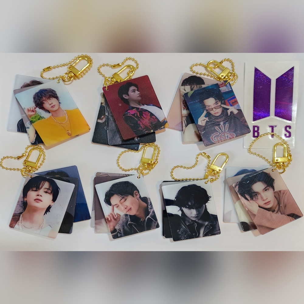 BTS photo keychain (acrylic)